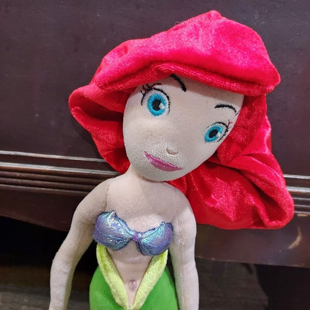Disney Princess 2006 Mettel  Cindrella 15" Ariel 18" Plush Stuffed Doll Toy - Picture 10 of 16